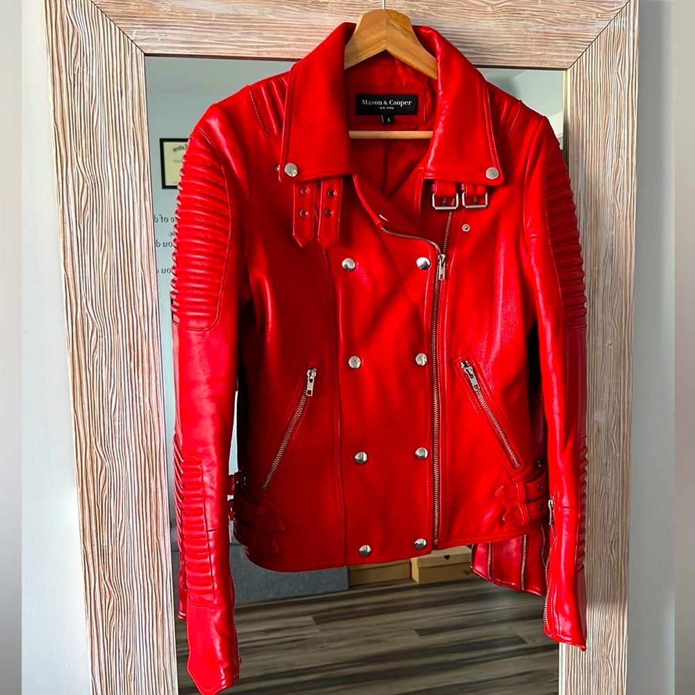 Mason cooper red leather